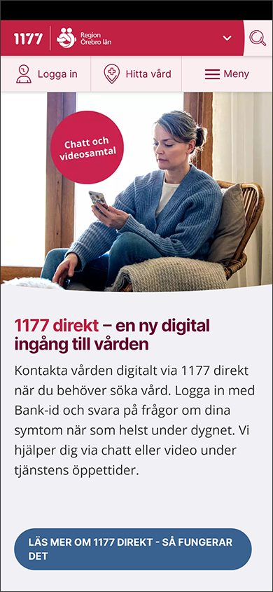 Skärmbild 1177.se