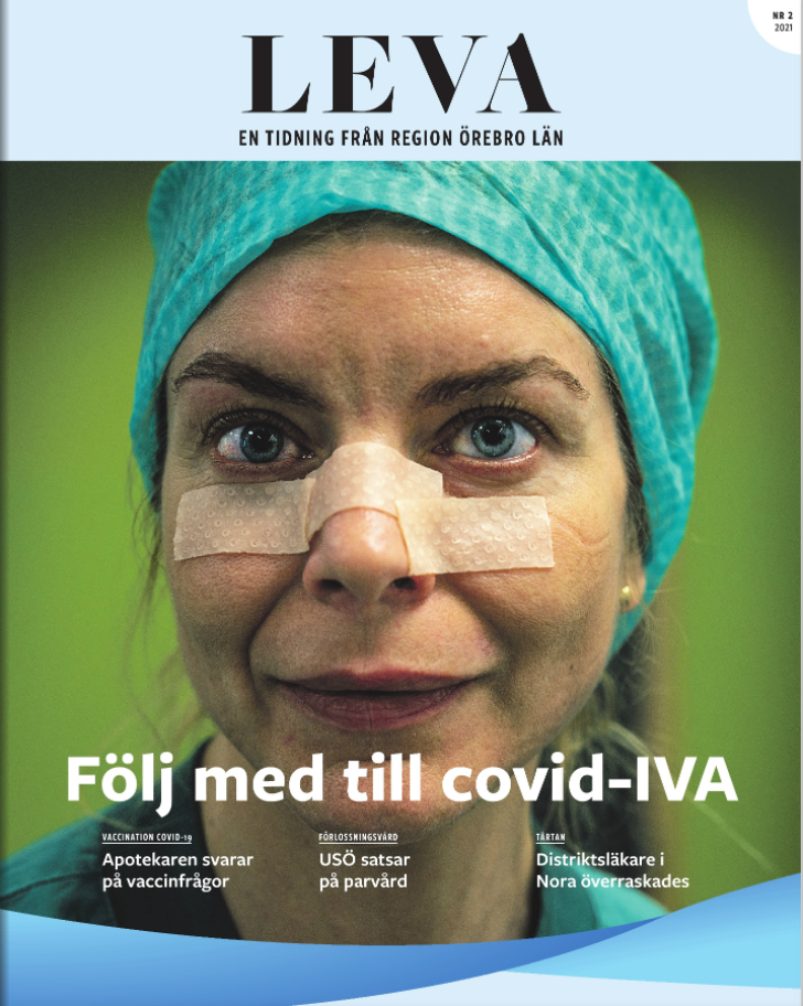 Framsidan av senaste numret av Leva