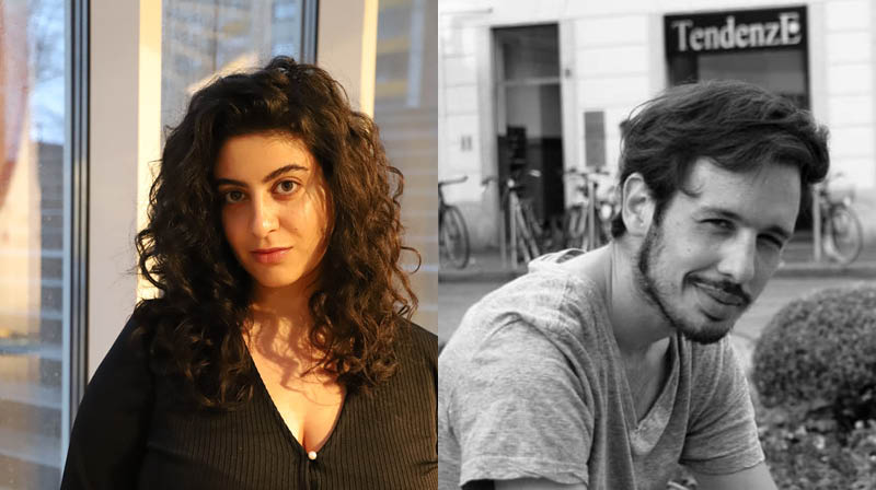 bild på poeterna Nicole Charro och Ignacio Perrini 