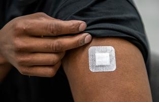 Plåster, Vaccin, Covid-19, Arm