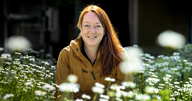 Katarina Ahlgren, trädgårdsmästare och enhetschef på Region Örebro län park 